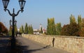 City Tambov, Russia, embankment. Autumn day, sunny