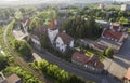 City of Targu Mures, aerial view Royalty Free Stock Photo