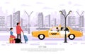 City Taxi Transport Poster