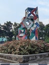 beautiful park in the middle of the city and lots of green trees