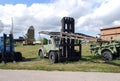 City of Togliatti. Exhibit of the museum Fork AP-4045 loader of the Lviv plant.