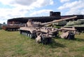 City of Togliatti. Technical museum of K.G. Sakharov. Exhibit of the museum Main T-80 tank.