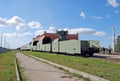 City of Togliatti. Technical museum of K.G. Sakharov. An armored train with the antiaircraft emplacement.