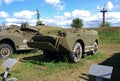 City of Togliatti. Technical museum of K.G. Sakharov. Soviet fighting BRDM-1 reconnaissance vehicle.