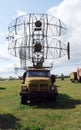 City of Togliatti. Technical museum of K.G. Sakharov. The tropospheric station R-410-7,5 on the basis of the truck Royalty Free Stock Photo