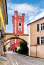 City tower in Furth im Wald, Bavaria, Germany