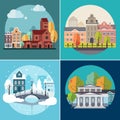 City and Town Buildings, Landscapes