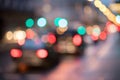 City traffic, blurred: Light points traffic jam, transport concept Royalty Free Stock Photo