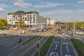 Danube river embankment in Bratislava, Slovakia. Royalty Free Stock Photo