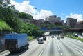 City traffic in Hong Kong. Royalty Free Stock Photo