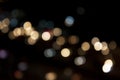 City and traffic light bokeh abstract Blur Background view from Royalty Free Stock Photo