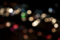 City and traffic light bokeh abstract Blur Background view from Royalty Free Stock Photo