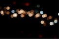 City and traffic light bokeh abstract Blur Background view from Royalty Free Stock Photo