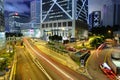 City traffic at night Royalty Free Stock Photo