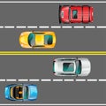 City traffic vector concept.