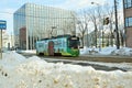 City Tram, Hakodate Hokkaido Japan. Royalty Free Stock Photo
