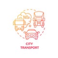 City transport concept icon