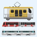 City transport public industry vector flat illustrations traffic vehicle street tourism modern business cityscape travel