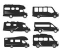 City transport set flat isolated cars, sport car, on white background illustration. Royalty Free Stock Photo