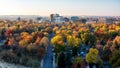 City of trees Boise Idaho skyline in full fall color