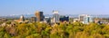 City of trees Boise Idaho in vivid fall color