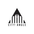 City triangle logo vector Royalty Free Stock Photo