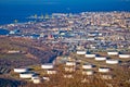City of Trieste aerial view Royalty Free Stock Photo