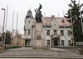 The city of Trnava, in Slovakia with many churches. Royalty Free Stock Photo