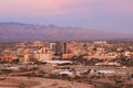 The city of Tucson at dusk Royalty Free Stock Photo