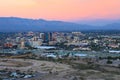 The city of Tucson at twilight Royalty Free Stock Photo