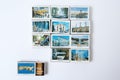 Photo of souvenir matches with views of St. Petersburg, Peterhof.