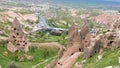 The city UCHISAR, Cappadocia, Turkey. Royalty Free Stock Photo