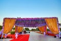 Traditional Indian wedding stage