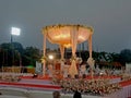 Traditional Indian wedding stage