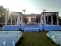 Traditional Indian wedding stage