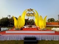 Traditional Indian wedding stage