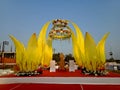 Traditional Indian wedding stage