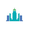 City vector icon logo design Royalty Free Stock Photo