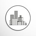 City. Vector icon. Royalty Free Stock Photo