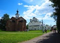 The city of Veliky Novgorod details and elements of architecture