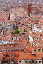 The City of Venice from Campanile Bell Tower Royalty Free Stock Photo