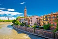 City of Verona Adige riverfront view Royalty Free Stock Photo