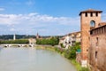 City Verona on the banks of the river, Italy