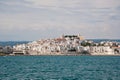 City of Vieste view from the sea Royalty Free Stock Photo