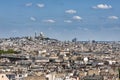 City view from Arc de Triomphe in Paris. Royalty Free Stock Photo