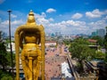 City view from Batu Caves Royalty Free Stock Photo