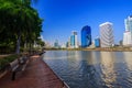 City view at Benjakitti Park, Bangkok, Thailand Royalty Free Stock Photo