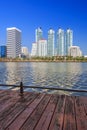 City view at Benjakitti Park, Bangkok, Thailand Royalty Free Stock Photo