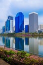 City view at Benjakitti Park, Bangkok, Thailand Royalty Free Stock Photo