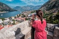 City view binocular in Kotor Royalty Free Stock Photo